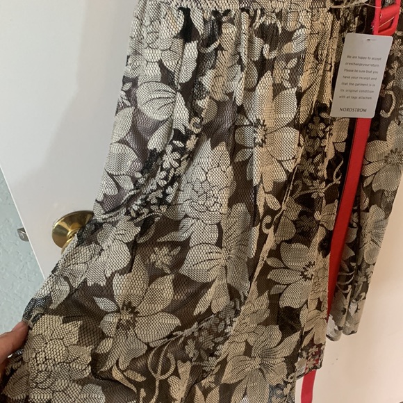 Nordstrom Eliza J taupe lace cocktail dress - Picture 2 of 5